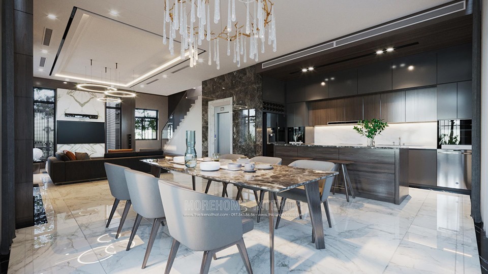 Thiết kế nội thất biệt thự Louis city Đại Mỗ